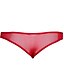 cheap Men&#039;s Exotic Underwear-Men&#039;s 1 Piece Cut Out / Mesh / Lace Briefs Underwear / G-string Underwear - Normal Low Waist Black Red One-Size
