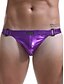 cheap Men&#039;s Exotic Underwear-Men&#039;s 1 Piece Basic G-string Underwear - Normal Low Waist Black Blue Purple S M L
