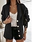 cheap Cardigans-Women&#039;s Cardigan Solid Colored Long Sleeve Sweater Cardigans V Neck Winter Khaki Black
