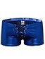 baratos Moda Íntima Exótica para Homem-Homens 1 Peça Básico Cueca Boxer - Normal Cintura Baixa Preto Azul Dourado XL XXL