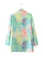 cheap Women&#039;s Blazer&amp;Suits-Rainbow Tie Dye Regular Fit Polyester Men&#039;s Suit - Shawl Lapel