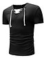 preiswerte T-Shirts &amp; Tank Tops für Herren-Herren T-Shirt Solide Übergrössen Kurzarm Alltag Oberteile Aktiv Retro Weiß Schwarz Hellgrau
