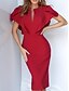 Sheath / Column Evening Gown Reformation Amante Dress Wedding Guest Formal Evening Sweep / Brush Train Long Sleeve Off Shoulder Charmeuse with Sleek Ruched main image 1