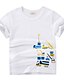 cheap Tees &amp; Shirts-Kids Boys&#039; Tee Short Sleeve Geometric Children Tops Streetwear Rainbow Gray Light Blue