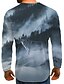 cheap Men&#039;s Tees &amp; Tank Tops-Men&#039;s T shirt Graphic Animal Plus Size Print Long Sleeve Daily Tops Basic Exaggerated Rainbow