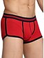 cheap Men&#039;s Exotic Underwear-Men&#039;s 1 Piece Basic Boxers Underwear - Normal Low Waist Red Royal Blue M L XL