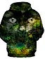 cheap Men&#039;s 3D Hoodies-Men&#039;s Plus Size Hoodie Geometric 3D Print Hooded Halloween Active Hoodies Sweatshirts  Long Sleeve Black / Fall / Winter