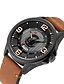 cheap Military Watches-CURREN Men&#039;s Military Watch Analog Quartz Formal Style Modern Style Classic Water Resistant / Waterproof Calendar / date / day Shock Resistant / One Year / Leather / Japanese