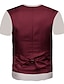ieftine tricou 3d pentru bărbați-Bărbați Tricou Grafic Abstract #D Rotund Negru Roșu Vin Bleumarin Gri Deschis Muncă Ieșire Manșon scurt Imprimeu Îmbrăcăminte Șic Stradă Afacere