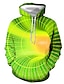 cheap Men&#039;s Pullover Hoodies-Men&#039;s Hoodie Pullover Hoodie Sweatshirt Yellow Red Blue Purple Green Hooded Graphic Optical Illusion Daily Going out 3D Print Plus Size Casual Clothing Apparel Hoodies Sweatshirts  Long Sleeve