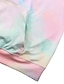 cheap Women&#039;s Hoodies &amp; Sweatshirts-Women&#039;s Hoodie Pullover Basic Rainbow Tie Dye Causal Hooded S M L XL XXL