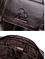 cheap Men&#039;s Bags-Men&#039;s Shoulder Messenger Bag Laptop Bag Briefcase Nappa Leather Formal Office &amp; Career Belt Zipper Light Coffee Black