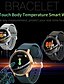 cheap Smart Watches-T9 Unisex Smartwatch Fitness Running Watch Smart Wristbands Fitness Band Bluetooth Heart Rate Monitor Blood Pressure Measurement Calories Burned Thermometer Information Pedometer Call Reminder