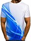 preiswerte Geometrical-Herren Hemd T Shirt Tee Graphic Rundhalsausschnitt Blau Gold Grün 3D-Druck Täglich Ausgehen Kurzarm Bedruckt Bekleidung Strassenmode