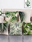 cheap Home &amp; Garden-1 Set of 5 Pcs Green Leaf Botanical Series Throw Pillow Covers Modern Decorative Throw Pillow Case Cushion Case for Room Bedroom Room Sofa Chair Car Outdoor Cushion for Sofa Couch Bed Chair Green