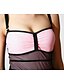 cheap One-piece swimsuits-Women&#039;s Swimwear One Piece Swimsuit Mesh Tummy Control Push Up Slim Color Block Yellow Pink Spaghetti Strap Bathing Suits Minimalism