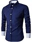 cheap Men&#039;s Dress Shirts-Men&#039;s Shirt Dress Shirt Solid Colored Classic Collar Wine White Black Gray Purple Long Sleeve Plus Size Daily Work Slim Tops Business Casual / Spring / Fall