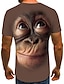 billige T-skjorter med dyreprint-Herre Grafisk Dyr Orangutang Skjorte T skjorte T-skjorter Kortermet T skjorte 3D-utskrift Rund hals Skjorte Elegant og moderne Morsom Bekvem Fest Gate Daglig Svart Rosa Brun Sommer Klær S M L XL XXL