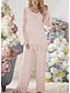 cheap Mother of the Bride Pantsuits-Two Piece Jumpsuit / Pantsuit Mother of the Bride Dress Formal Church Plus Size Scoop Neck Ankle Length Chiffon Lace Long Sleeve with Lace 2024