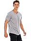 cheap Men&#039;s Tees &amp; Tank Tops-Men&#039;s Tee T shirt Tee Solid Colored V Neck Daily Short Sleeve Tops Basic Muscle Slim Fit Comfortable Green White Black / Summer / Wet and Dry Cleaning / Summer