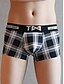 cheap Men&#039;s Exotic Underwear-Men&#039;s 1 Piece Basic Boxers Underwear - Normal Low Waist White Black Blue M L XL