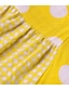 cheap Print Dresses-Women&#039;s A Line Dress Maxi long Dress Black Yellow Red Long Sleeve Polka Dot Patchwork Summer Spring Crew Neck Hot Winter Dress Fall Dress Loose Fit 2023 M L XL XXL 3XL 4XL 5XL