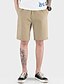 cheap Men&#039;s Pants-Men&#039;s Basic Outdoor Cotton Slim Daily Shorts Pants Solid Colored Short Black Blue Khaki / Summer