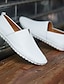 cheap Men&#039;s Slip-ons &amp; Loafers-Men&#039;s Loafers &amp; Slip-Ons Summer Loafers Casual Daily Walking Shoes Nappa Leather White Black Yellow Spring Summer
