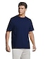 preiswerte T-Shirts &amp; Tank Tops für Herren-Herren Unisex T-Shirt Hemd Grafik Solide Übergrössen Oberteile V-Ausschnitt Armeegrün Weiß Schwarz