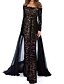 cheap Evening Dresses-Jumpsuits Evening Gown Beautiful Back Dress Engagement Formal Evening Floor Length Long Sleeve Illusion Neck Lace V Back with Appliques 2023