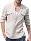 cheap Men&#039;s Button Up Shirts-Men&#039;s Shirt Collar Daily Casual Long Sleeve Tops Summer Shirts Comfortable White Black Blue Khaki