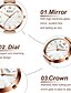 cheap Quartz Watches-CURREN Women&#039;s Quartz Watches Analog Quartz Formal Style Modern Style Luxury Water Resistant / Waterproof Creative Shock Resistant / One Year / Stainless Steel / Japanese