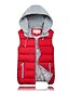 cheap Men&#039;s Downs &amp; Parkas-Men&#039;s Fall Winter Vest Parka Vacation Solid Color Polyester Wine Red / Skin powder / White M / L / XL