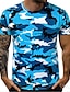 cheap Men&#039;s Casual T-shirts-Men&#039;s T shirt Tee Shirt non-printing Camo / Camouflage Round Neck Daily Short Sleeve Tops Muscle Blue Army Green Light gray