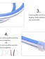 Χαμηλού Κόστους Neon LED Φώτα-φώτα λωρίδας LED neon 1m 2m 3m 4m 5m πολύχρωμα 2835 smd led ip65 αδιάβροχο εύκαμπτο φωτιστικό σιλικόνης με προσαρμογέα dc12v και κιτ διακόπτη dimmer για εσωτερική διακόσμηση σπιτιού