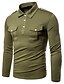 cheap Letter Print Tshirt-Men&#039;s Polo non-printing Solid Color Tops Classic &amp; Timeless ArmyGreen Black Dark Gray