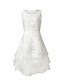 cheap Romantic Lace Dresses-Women&#039;s A Line Dress Midi Dress White Black Pink Gray Sleeveless Floral Round Neck Hot S M L XL XXL 3XL 4XL 5XL