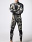 voordelige Wesuits, duikpakken &amp; rashguard shirts-MYLEDI Voor heren Volledig natpak 3 mm SCR Neopreen Duikpakken Thermisch Warm UPF50+ Sneldrogend Hoge Elasticiteit Lange mouw Achterrits - Zwemmen Duiken Surfen camouflage Lente Zomer Winter