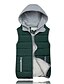 cheap Men&#039;s Downs &amp; Parkas-Men&#039;s Fall Winter Vest Parka Vacation Solid Color Polyester Wine Red / Skin powder / White M / L / XL