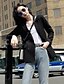 cheap Women&#039;s Blazer&amp;Suits-Black Solid Colored Regular Fit Acrylic Men&#039;s Suit - Notch lapel collar