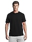 preiswerte T-Shirts &amp; Tank Tops für Herren-Herren Unisex T-Shirt Hemd Grafik Solide Übergrössen Oberteile V-Ausschnitt Armeegrün Weiß Schwarz