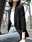 cheap Women&#039;s Blazer&amp;Suits-Black Solid Colored Regular Fit Acrylic Men&#039;s Suit - Notch lapel collar