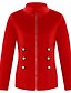 preiswerte Damenjacken-Damen Jacke Alltag Herbst Frühling Standard Mantel Ständer Normale Passform Schick &amp; Modern Jacken Langarm Solide Moderner Stil Schwarz Rote