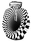 cheap Men&#039;s Pullover Hoodies-Men&#039;s Hoodie Pullover Hoodie Sweatshirt Lightweight Hoodie Black And White Black white Black White Blue Hooded Graphic Optical Illusion Daily Going out 3D Print Designer Basic Casual Fall Clothing