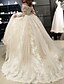 cheap Wedding Dresses-Wedding Dresses A-Line Off Shoulder Long Sleeve Court Train Lace Bridal Gowns With Crystals 2023 Summer Wedding Party, Women&#039;s Clothing