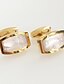 cheap Men&#039;s Accessories-Men&#039;s Basic Cufflinks Golden Geometric For Daily