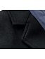 cheap Men&#039;s Trench Coat&amp;Outdoor Jackets-Men&#039;s Trench Coat Daily Fall Winter Long Coat Notch lapel collar Regular Fit Jacket Long Sleeve Black Gray / Lined