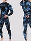 voordelige Wesuits, duikpakken &amp; rashguard shirts-MYLEDI Voor heren Volledig natpak 3 mm SCR Neopreen Duikpakken Thermisch Warm UPF50+ Sneldrogend Hoge Elasticiteit Lange mouw Achterrits - Zwemmen Duiken Surfen camouflage Lente Zomer Winter