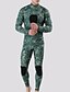 cheap Wetsuits &amp; Diving Suits-MYLEDI Men&#039;s Full Wetsuit 3mm SCR Neoprene Diving Suit Thermal Warm UPF50+ Quick Dry High Elasticity Long Sleeve Back Zip - Swimming Diving Surfing Scuba Camo / Camouflage Spring Summer Winter
