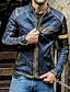 cheap Men&#039;s Jackets &amp; Coats-Men&#039;s PU Leather Jacket Faux Leather Coat Motorcycle Biker Vintage Style  Winter Casual Daily Outdoor Work Black Warm Outwear Tops Pocket